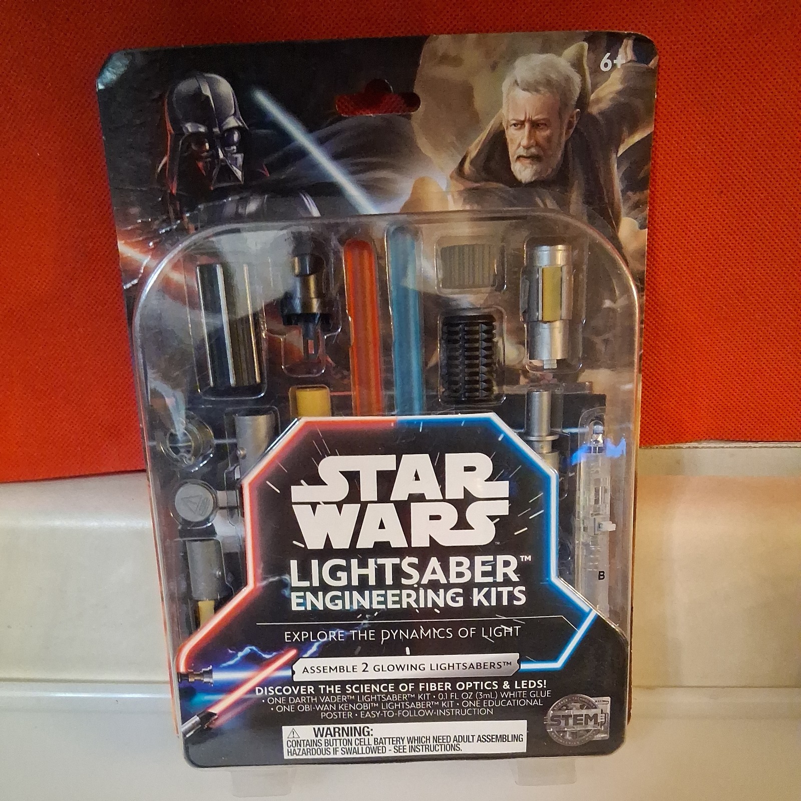 Star Wars Lightsaber STEM Engineering Kits Darth Vader & Obi Wan Kenobi 