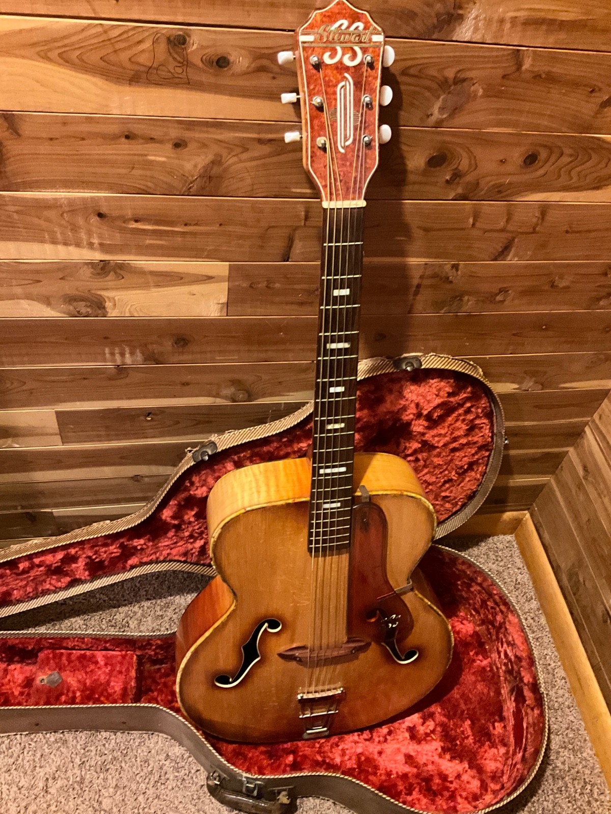 1940 SS Stewart archtop accoustic guitar