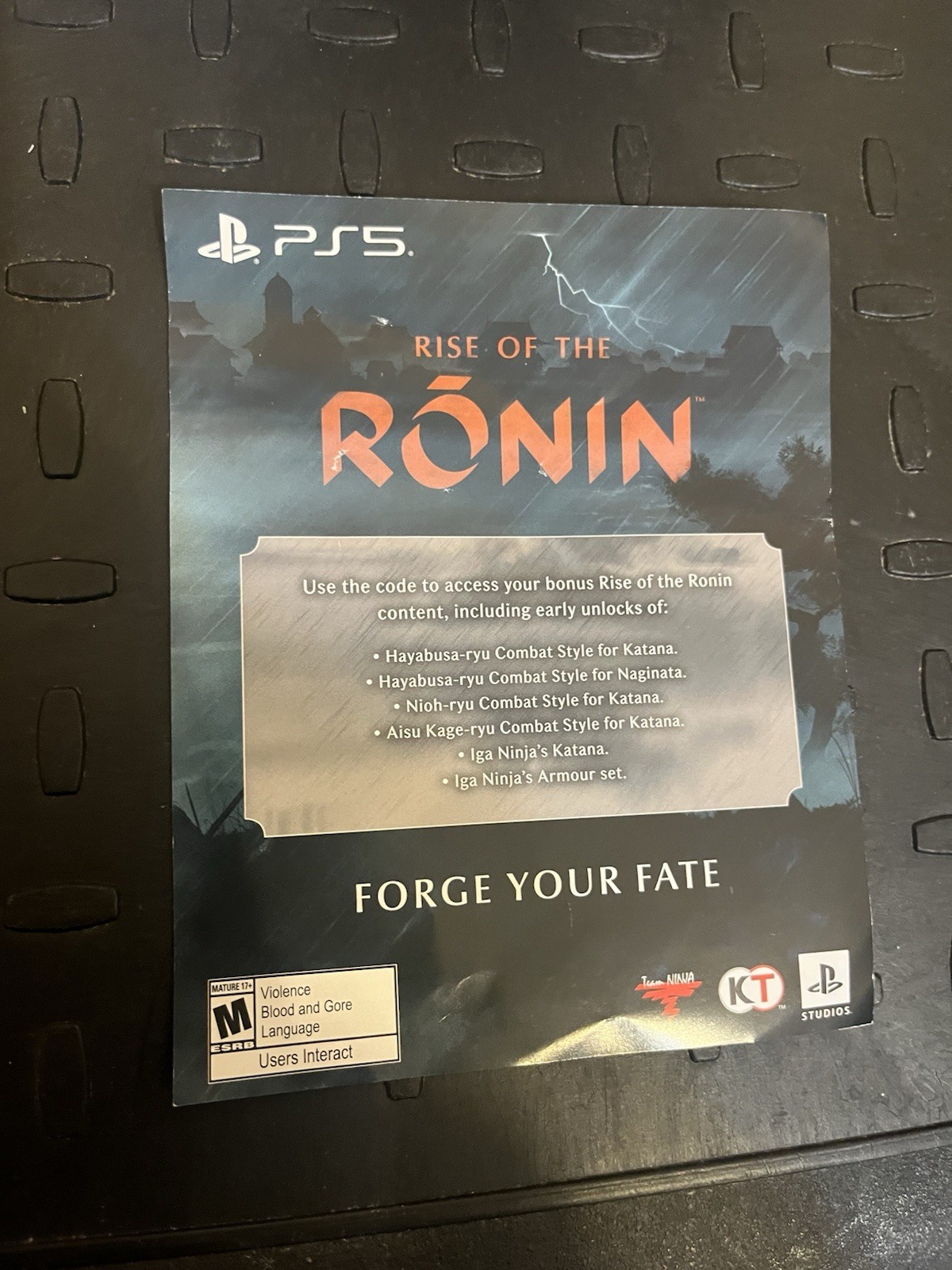 Rise of the Ronin Preorder Bonus Content DLC for PS5