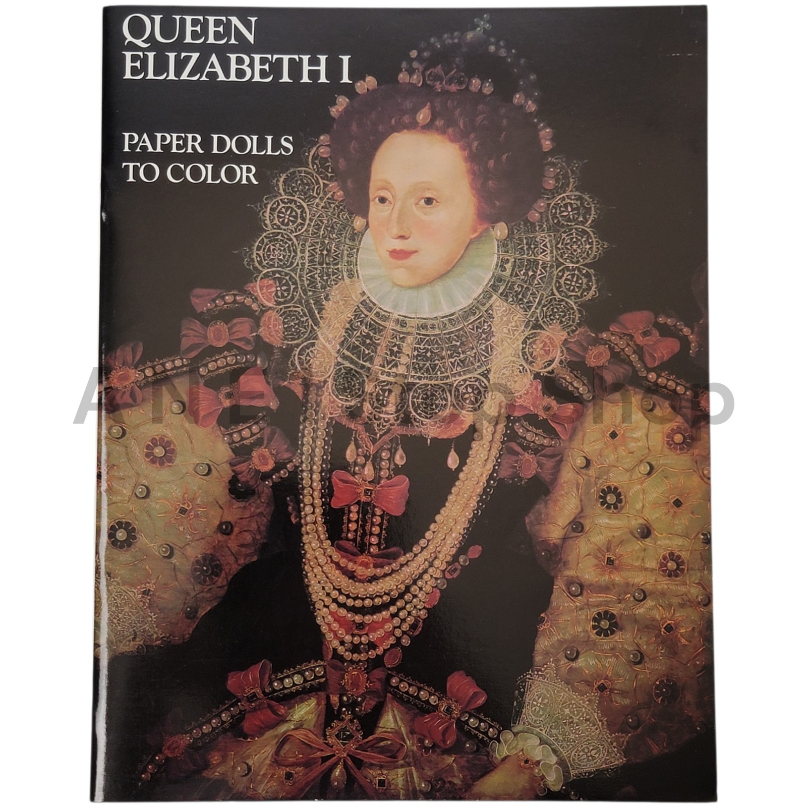 Queen Elizabeth I Paper Dolls To Color & Cut Bellerophon Book 1973 / UNUSED