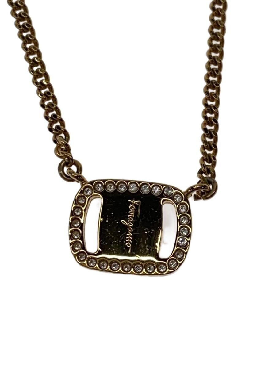 Salvatore Ferragamo Necklace Gld With Top Ladies M1r12