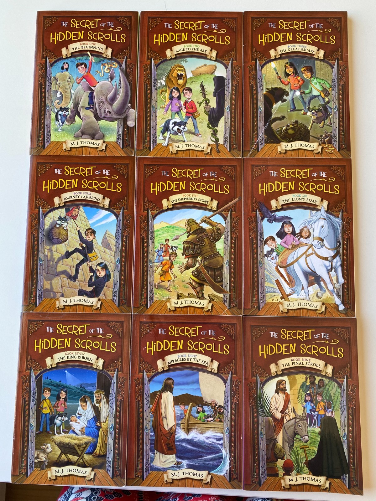 SECRET HIDDEN SCROLLS COMPLETE SET~M.J. Thomas~LOT 1-9~Final~Miracles~King Born~