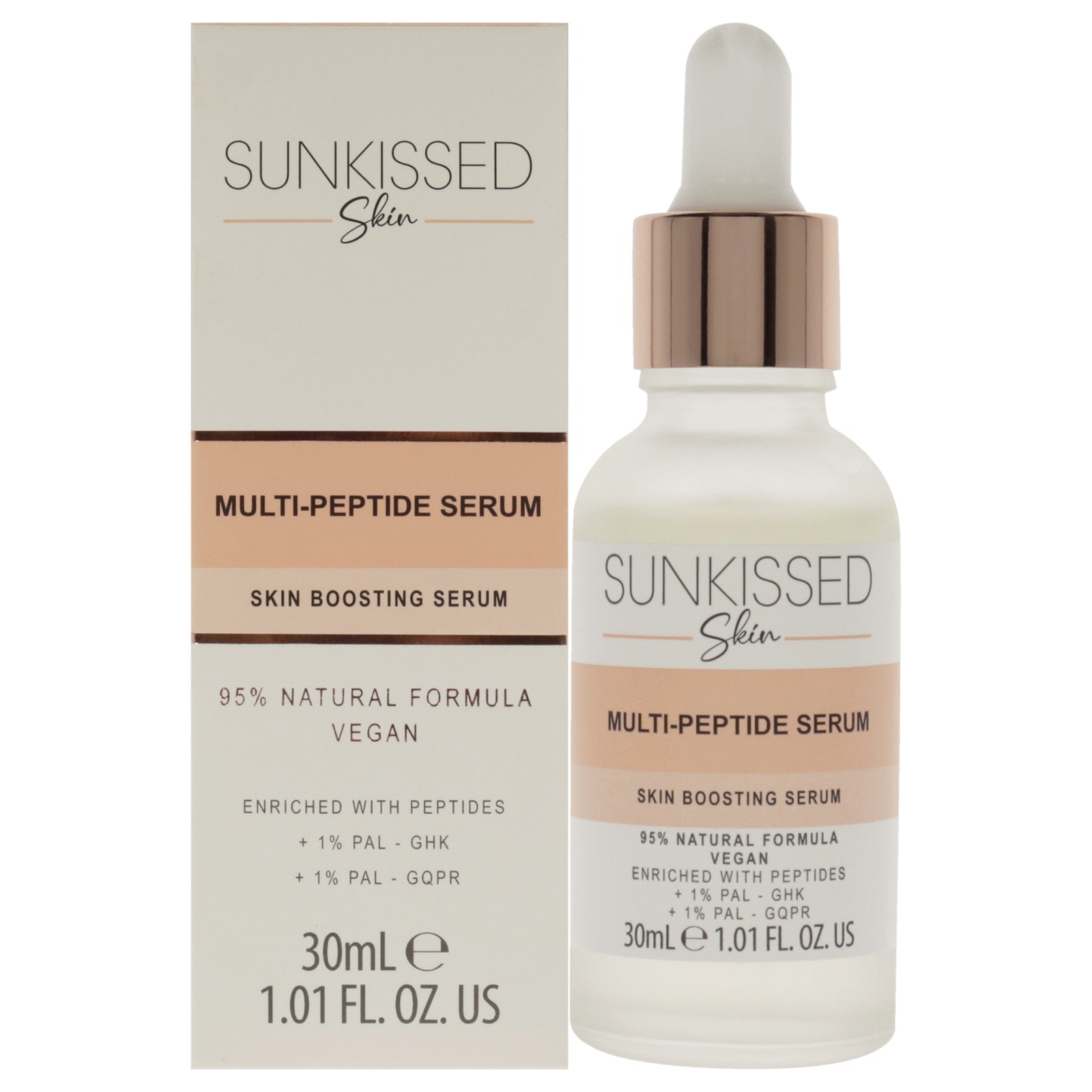 2 Pack Multi-Peptide Serum by Sunkissed for Unisex - 1.01 oz Serum
