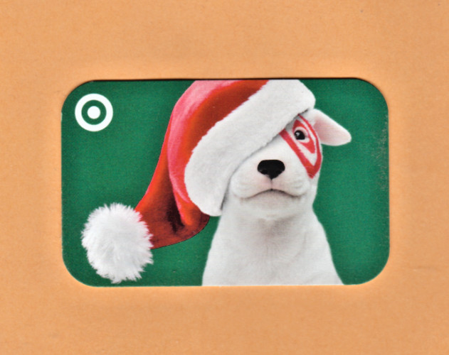 Collectible Target Gift Card - Target Dog in Santa Hat - No Cash Value