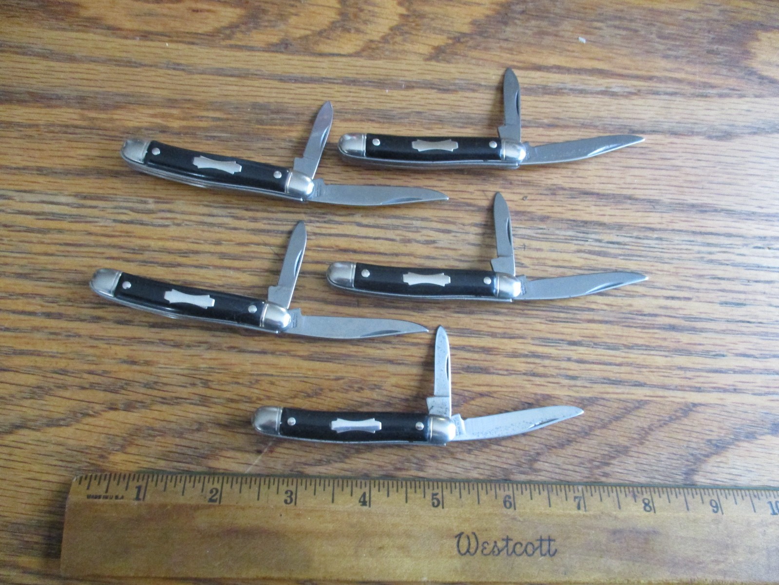 5 New Old Stock 2 Blade Pocket Knifes Colonial Knife USA