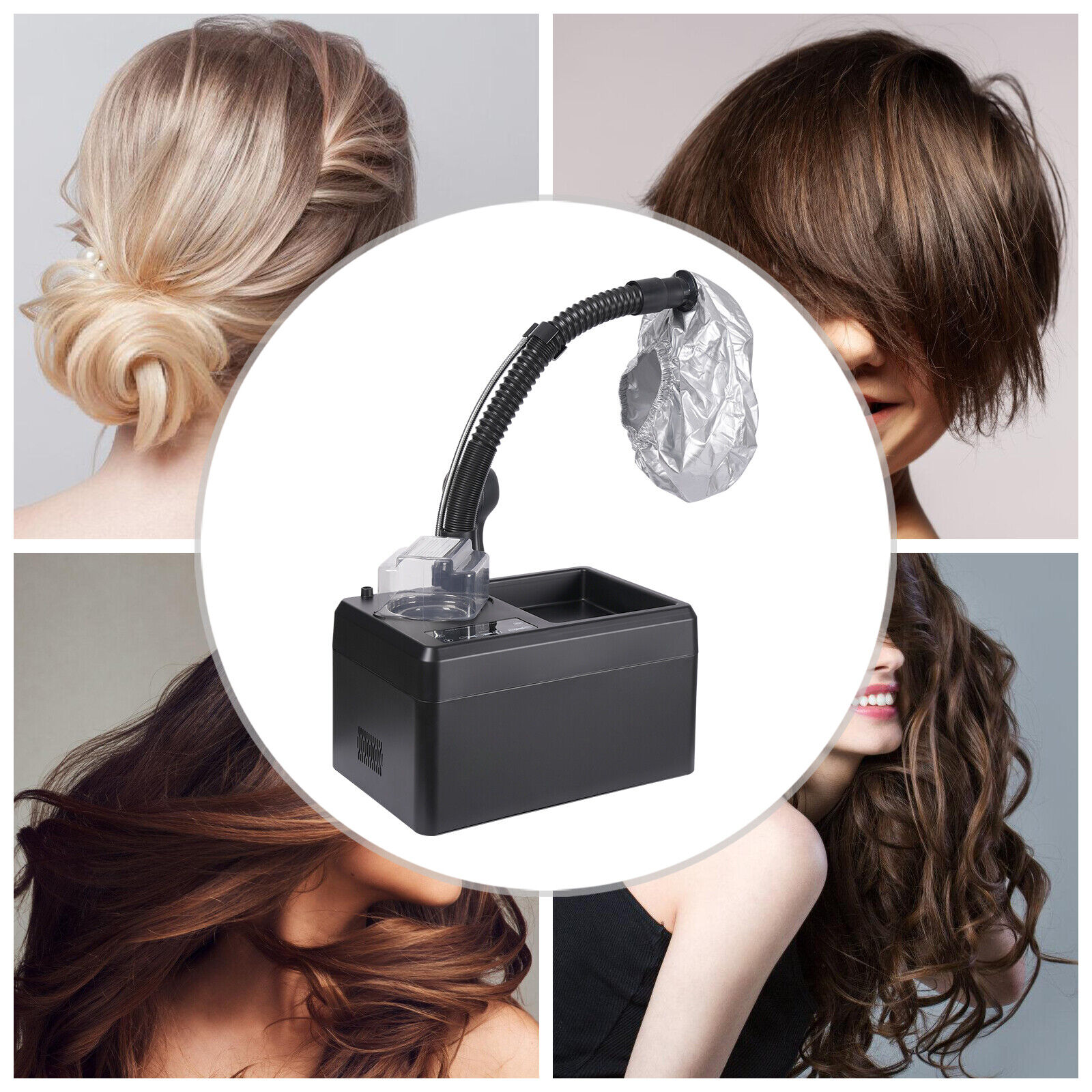 Nano Micro Mist Hair Spray Steamer Stand Hair Dyeing Hair Dyer Hat Spa Salon USA