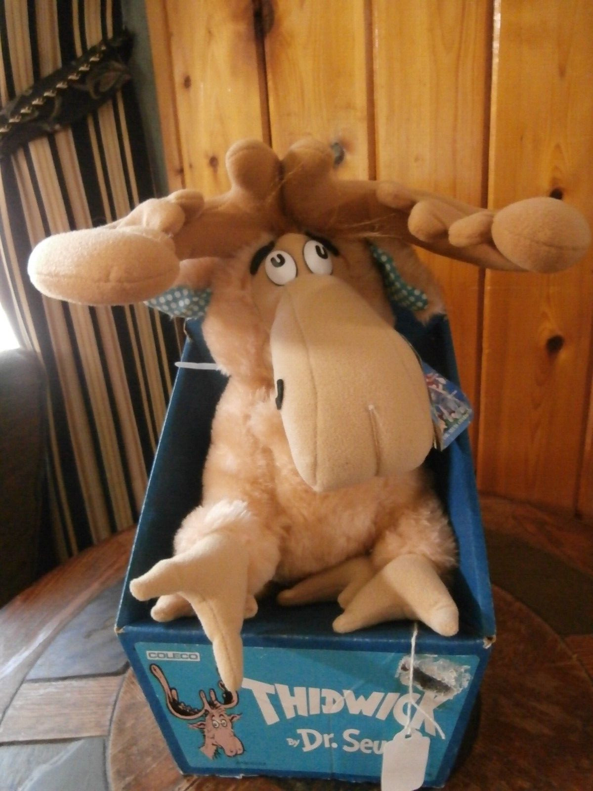 1983 Dr. Seuss Thidwick The Big-Hearted Moose Plush by Coleco MIB