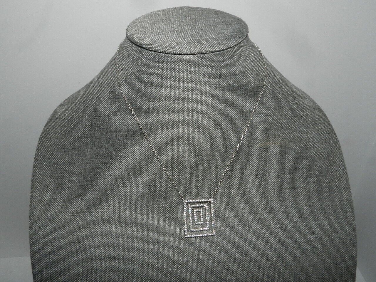 Lia Sophia Jewelry CZ Necklace 3.5 ct 16-19" $154 Ellen Kiam family silvertone