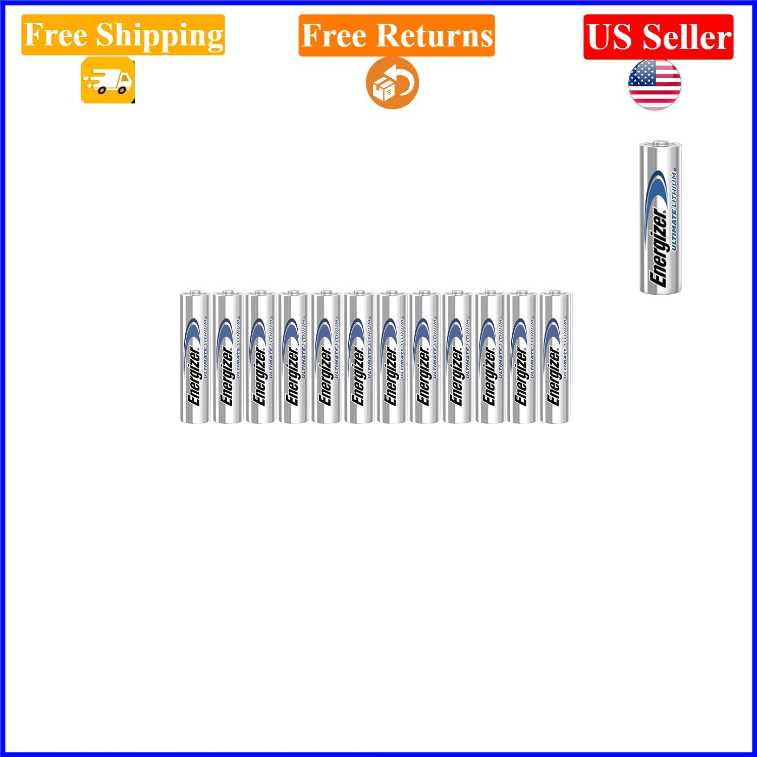 Ultimate Lithium AA 12 Battery Pack for Cameras, 1.5V, Leak-Proof