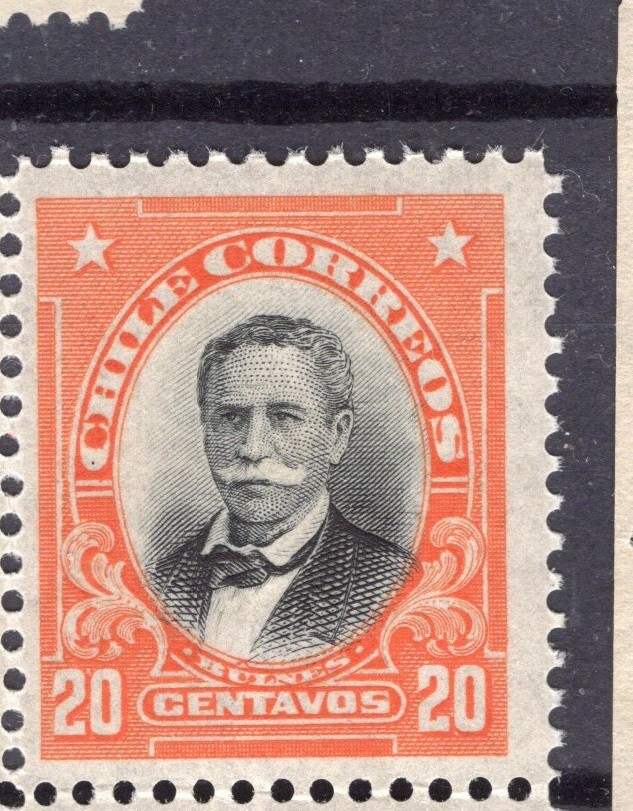 CHILE 1911 Manuel Bulnes Sc.105 20 cts orange MNH