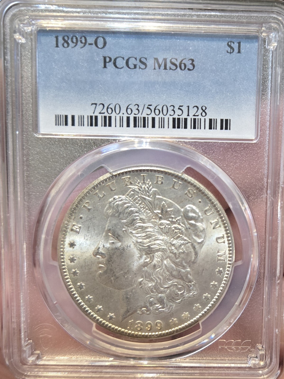 1899-O Morgan Silver Dollar - $1 - PCGS MS63