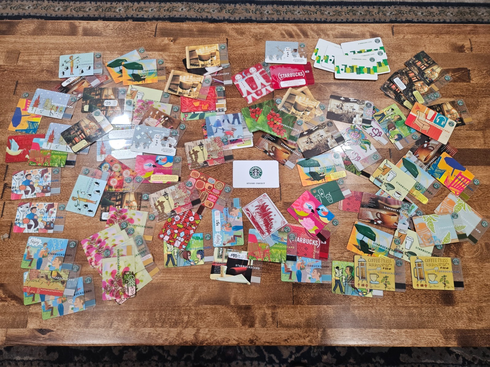 Starbucks Lot 110 Gift Cards STORE MANAGER HOARD No Value USED