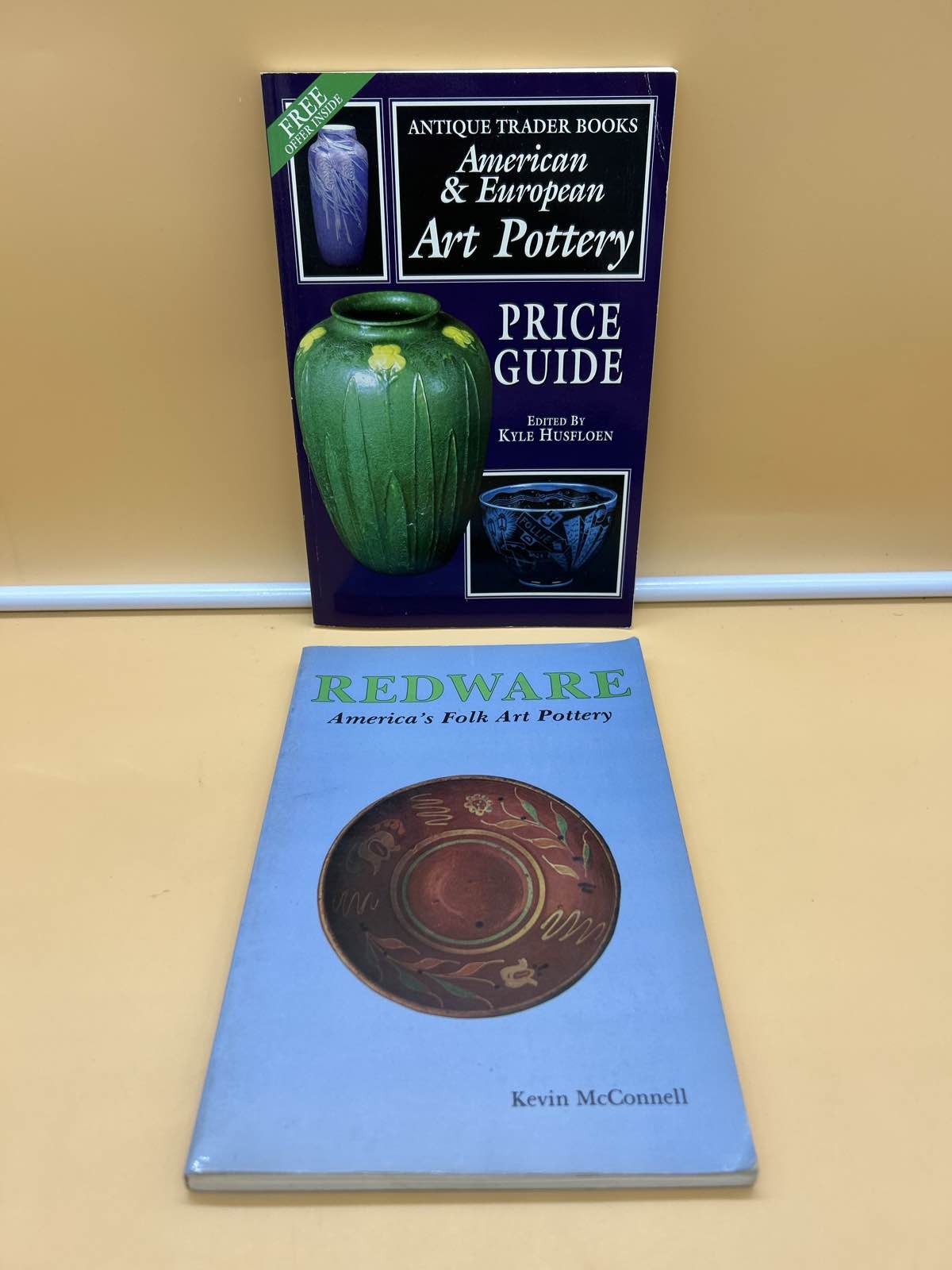 Art Pottery Price Guide. Antique Trader. Folk American & European Art. Red Ware.