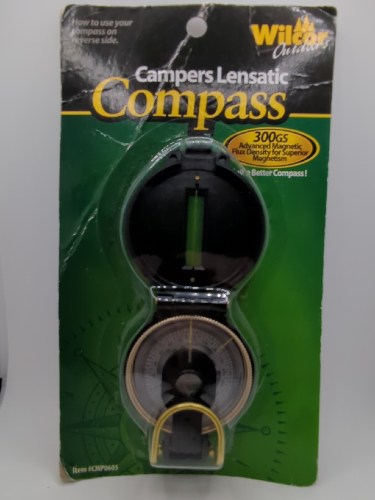 Wilcor Outdoors Campers Lensatic Compass 300GS Advanced Magnetic Flux Density 