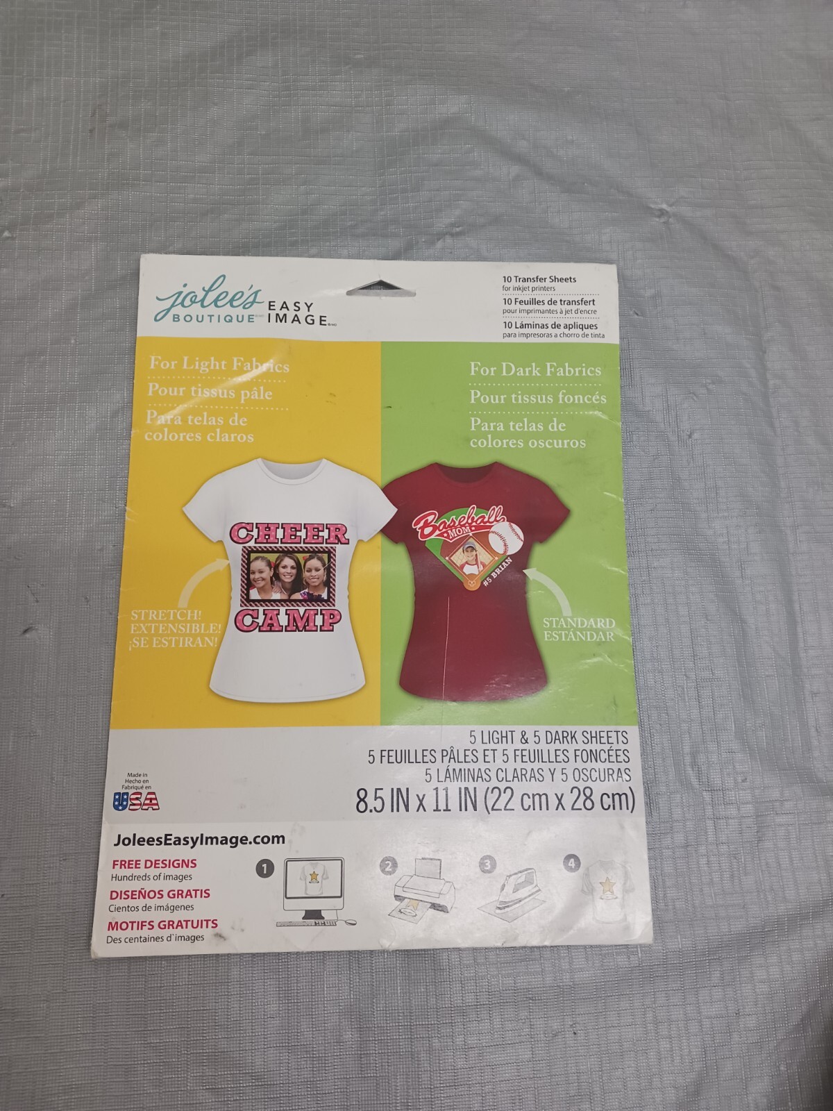 Jolees Boutique Easy Image Transfer 10 Sheets 11" X 8"