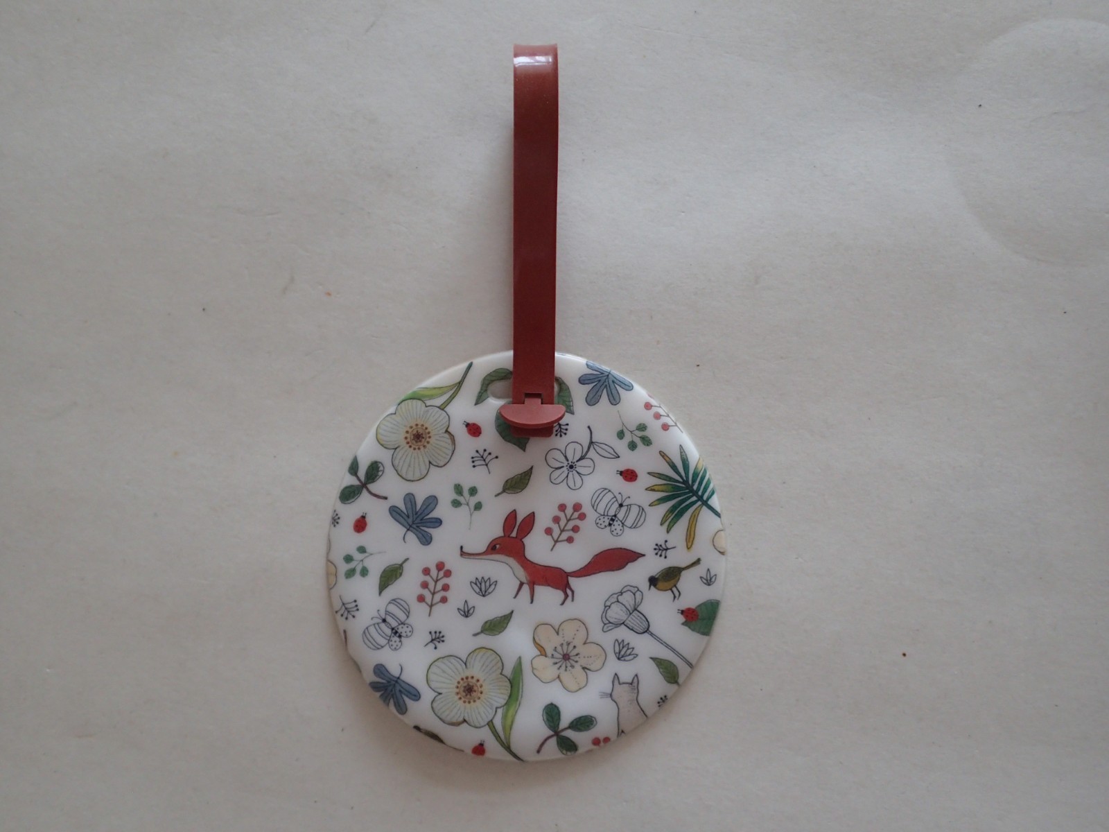 Fun FOX & NATURE LUGGAGE TAG, Cute Travel Home Decor