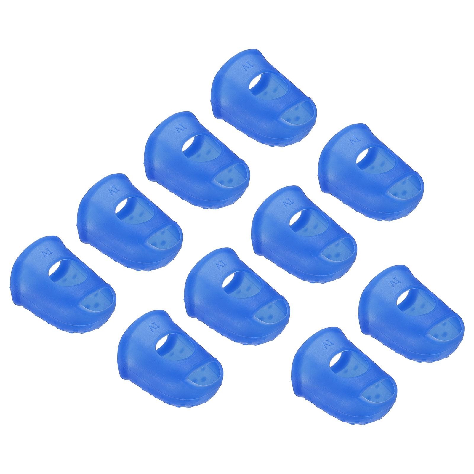 Finger tip protection non-slip fingertips 10 pieces 30mm dark blue