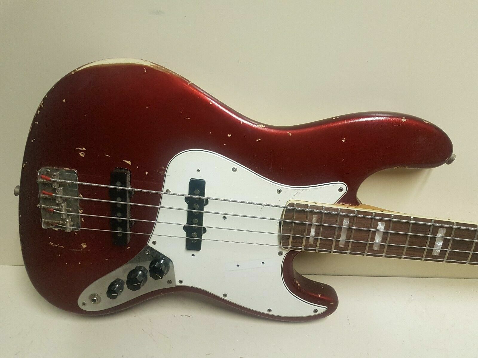 1966 FENDER JAZZ BASS with MATCHING HEADSTOCK - CUSTOM COLOUR