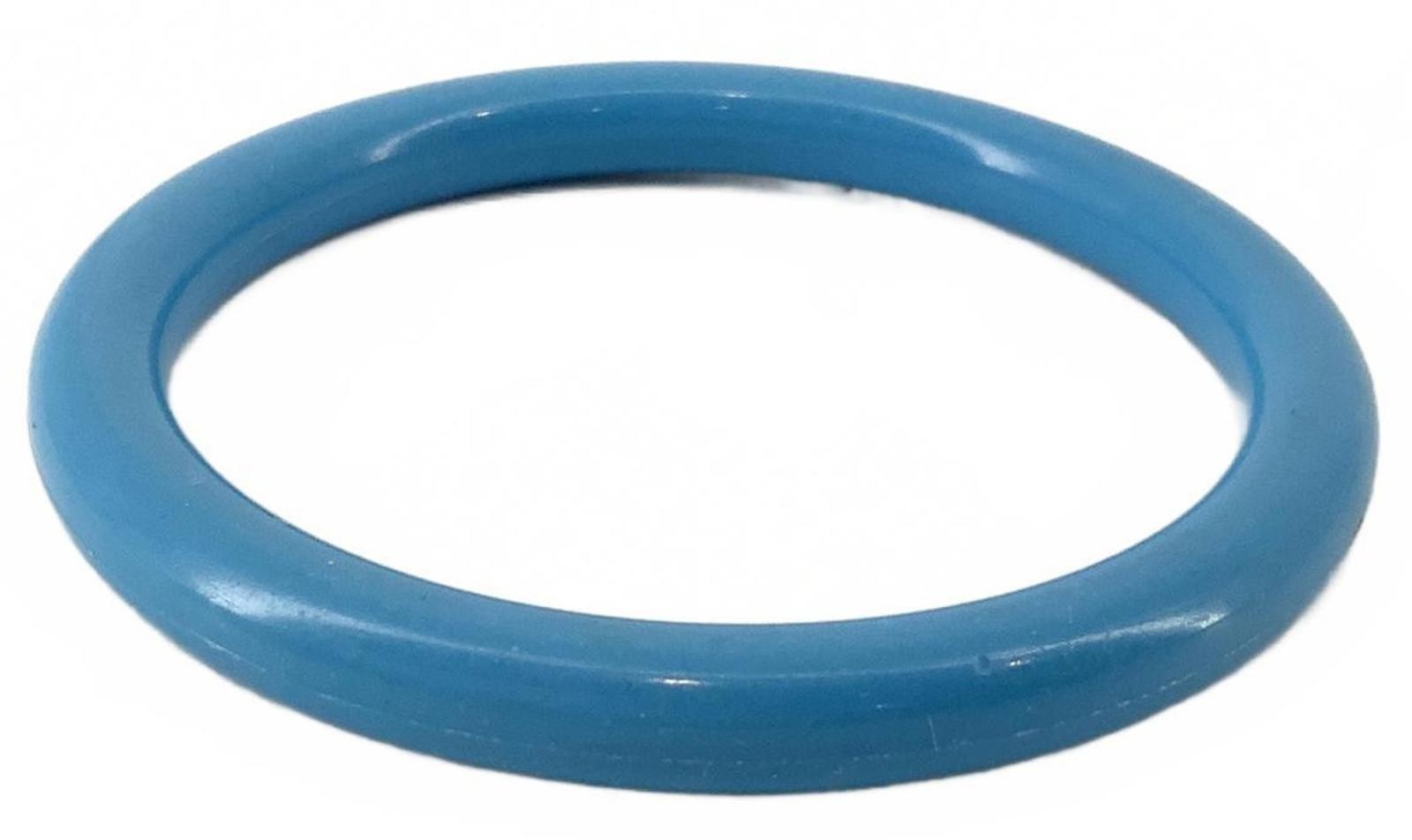 Vintage Blue Resin Mod Style Bangle Bracelet Solid Cornflower Blue Matte Finish