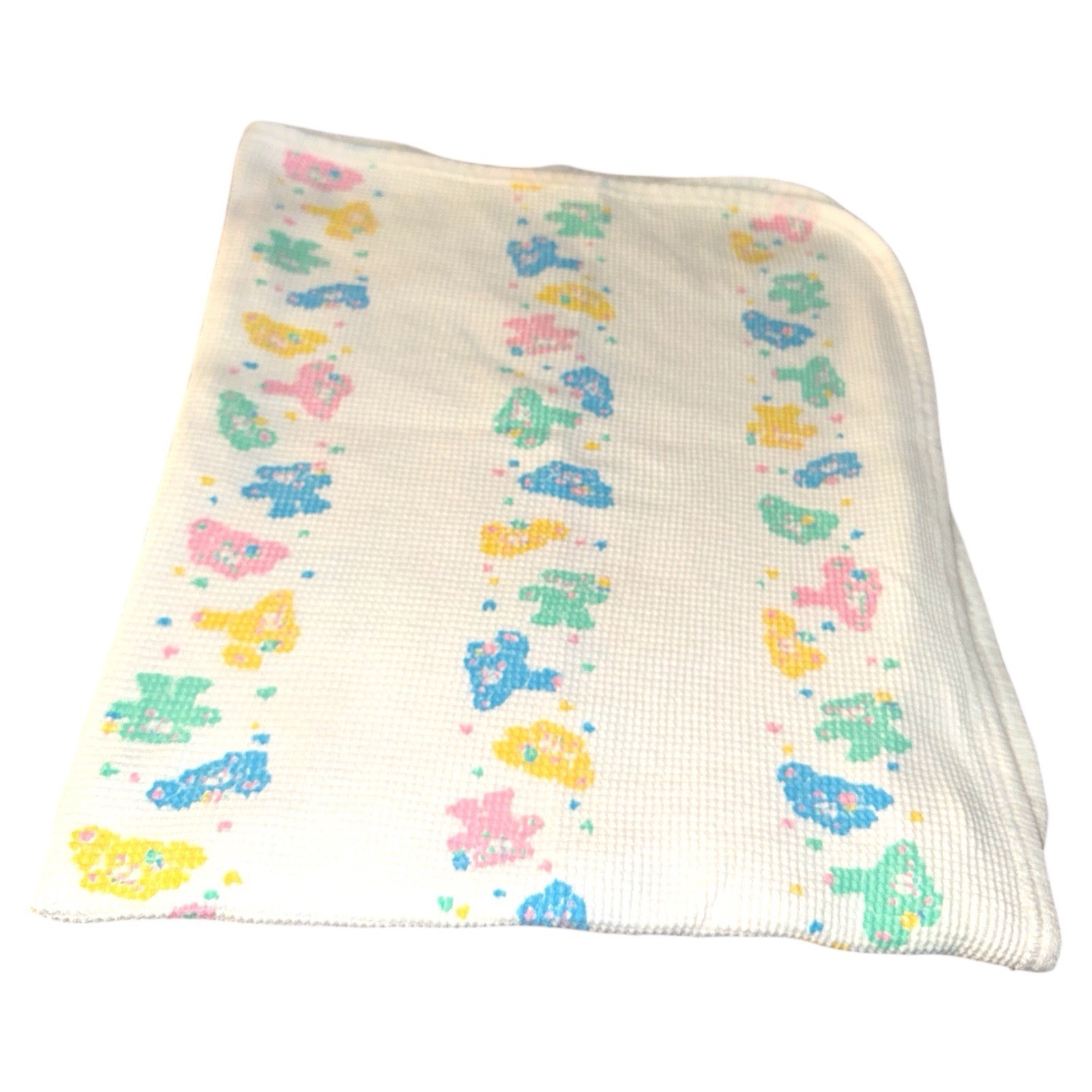 Baby Morgan Cozy Baby Blanket Cotton Thermal Waffle Weave Bears USA