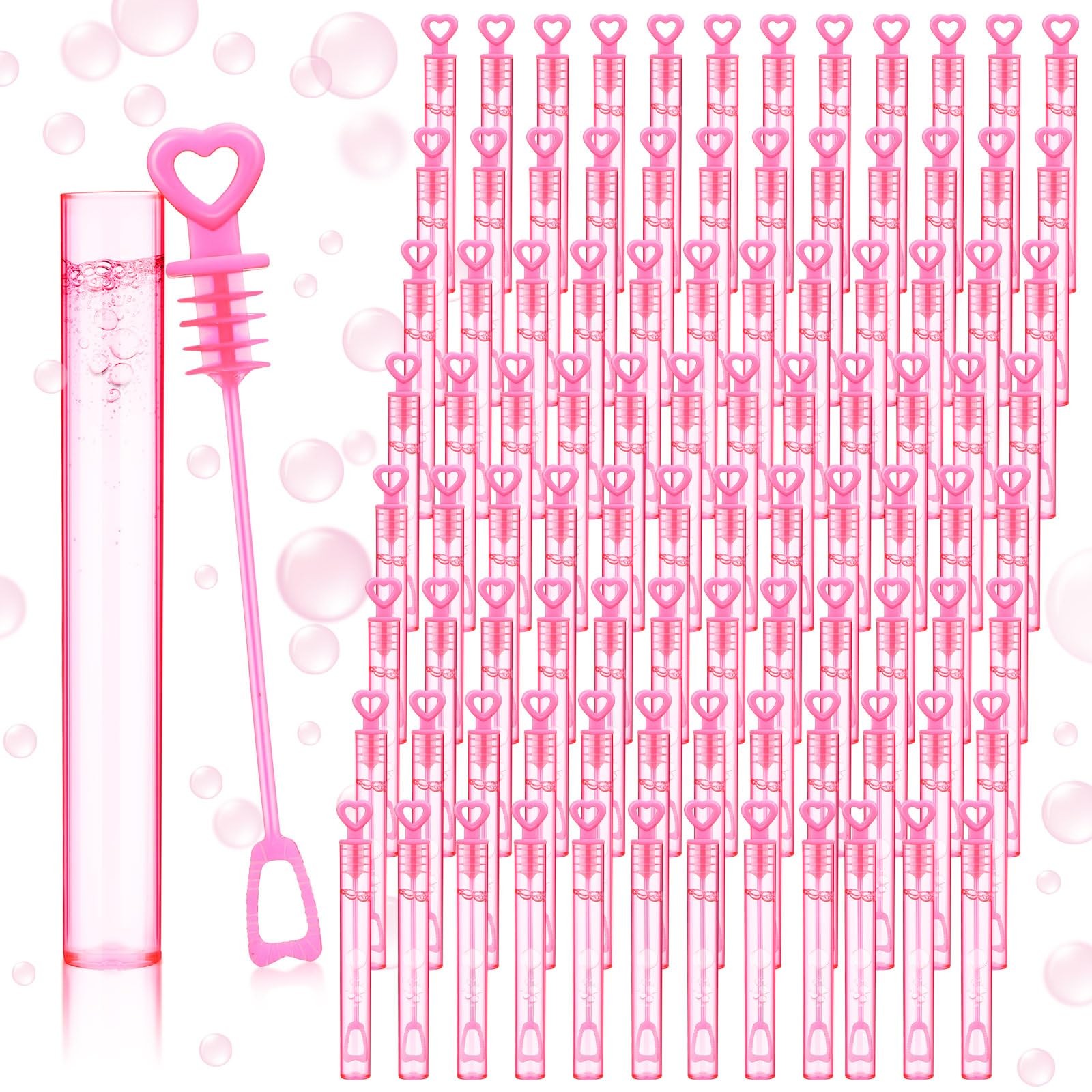 150 Pcs Mini Heart Bubble Wands Bulk for Wedding Party Favors Bubbles