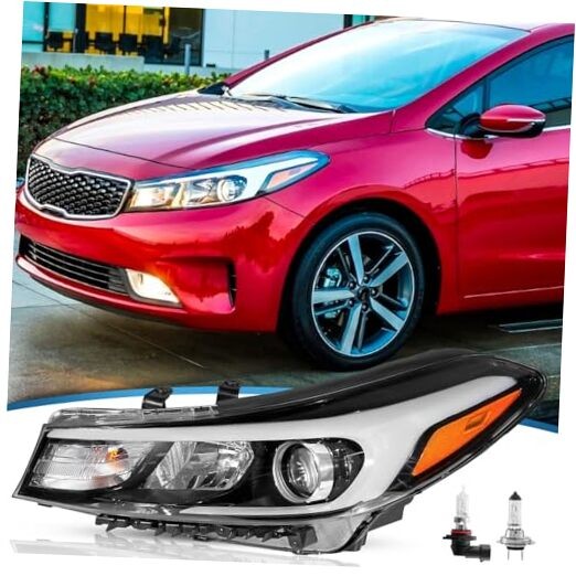 Compatible with 2017-2018 Kia Forte/ 2017-2018 Kia Forte 5 Halogen driver side
