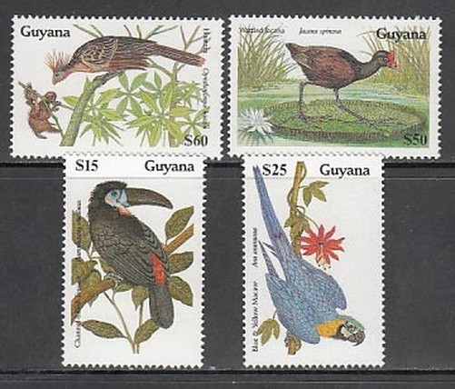 British Guiana - Mail Yvert 2156/9 ** MNH Fauna. Birds