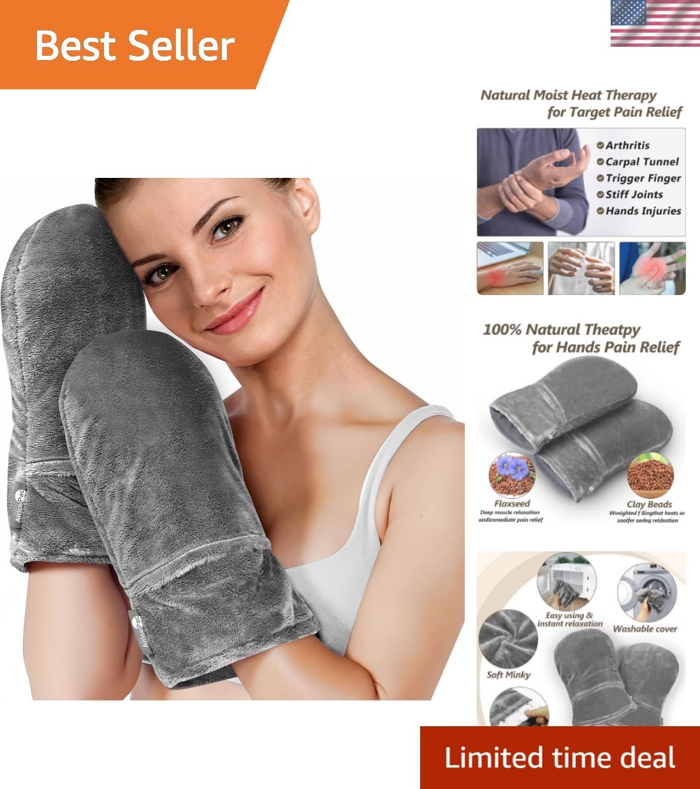 Heated Mitts for Arthritis, Microwavable Hand Warmer for Women Men in Cases o...