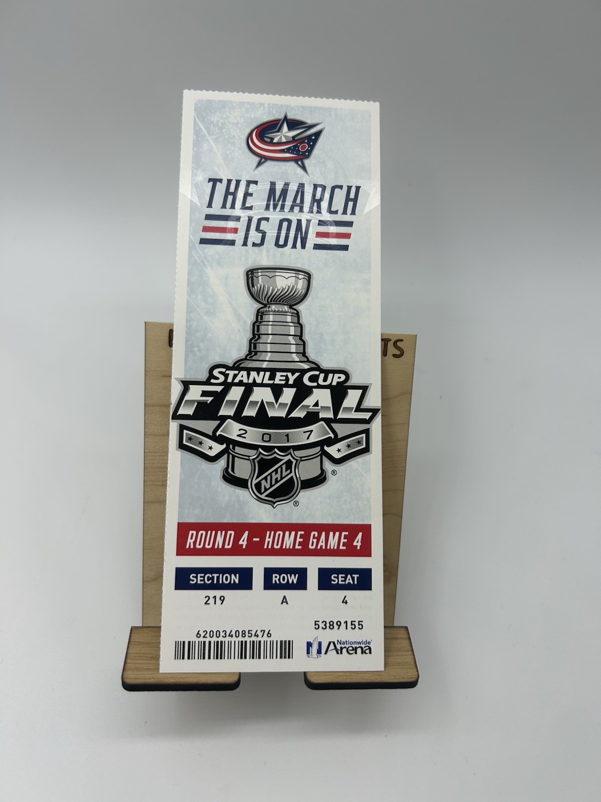 2017 Columbus Blue Jackets Phantom Full Ticket NHL Finals