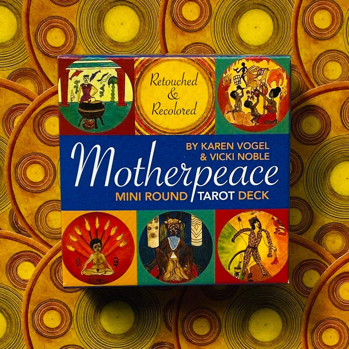 Mini Motherpeace Round Tarot Deck Esoteric Telling US Games Systems New