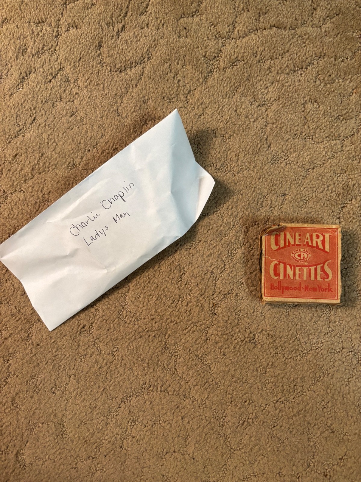 ANTIQUE CHARLIE CHAPLIN FILM "LADIES MAN" 16MM Cine Art Cinettes FREE SHIPPING