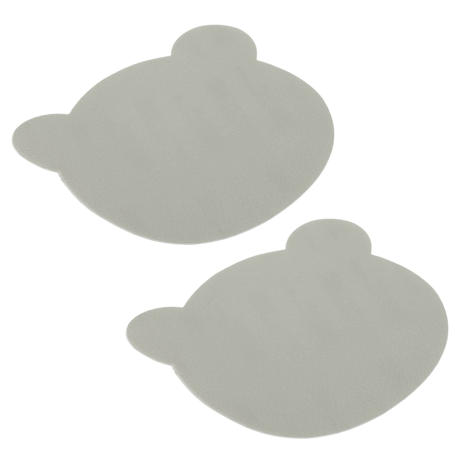 Leather Repair Patch, 2 Pcs Self Adhesive Vinyl Patch, 4 x 3.5" Gray