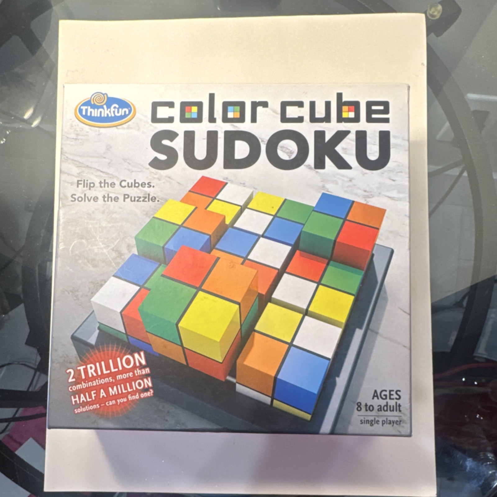 ThinkFun Color Cube Sudoku Brain Teaser Strategy Plastic Multi-Color 3x3 Cube