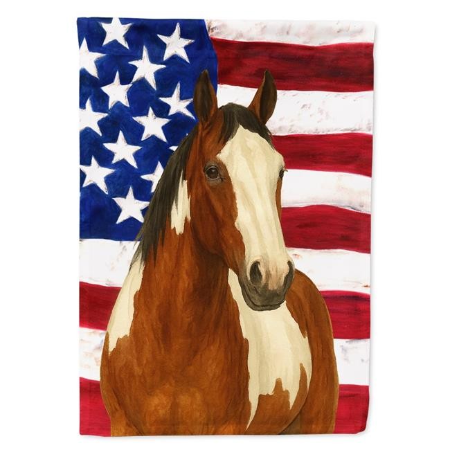 Carolines Treasures WDK6510CHF 40 x 28 in. Overo Paint Horse American House Flag