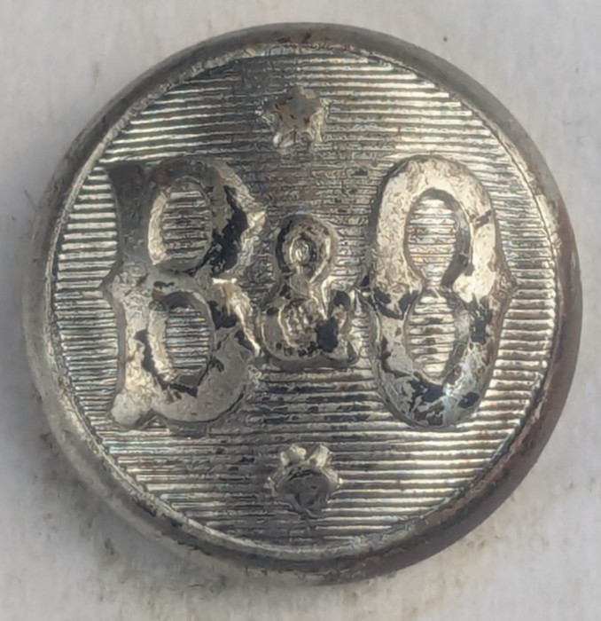 Early - B&O Baltimore Ohio and Railroad Worker Uniform Button  - M2B