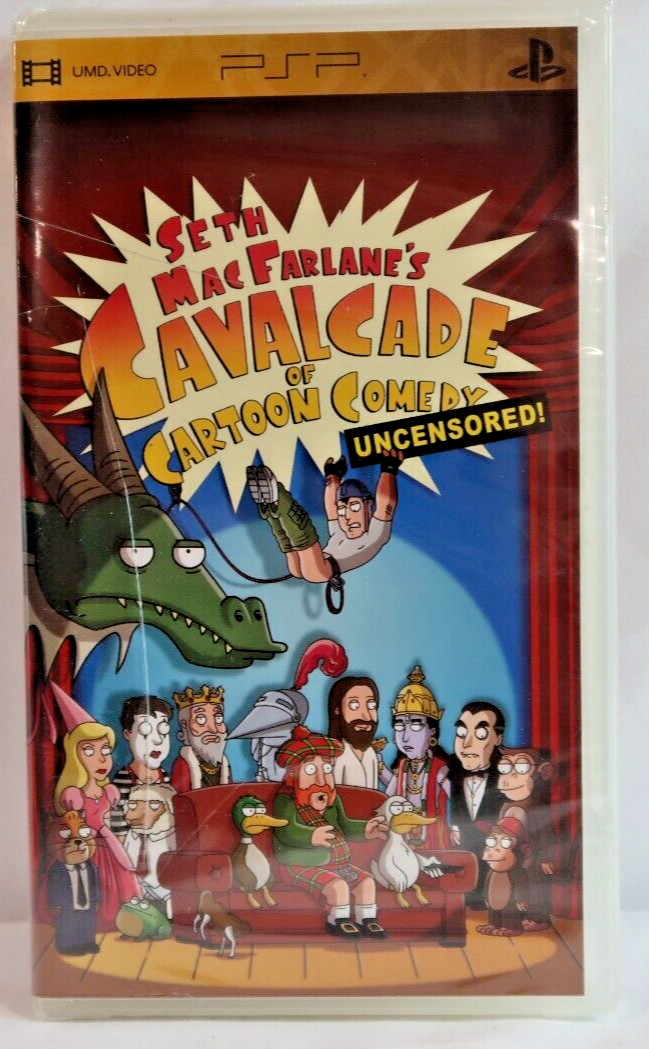 Seth MacFarlane's Cavalcade Of Cartoon Comedy Sony PSP UMD New Case Damage