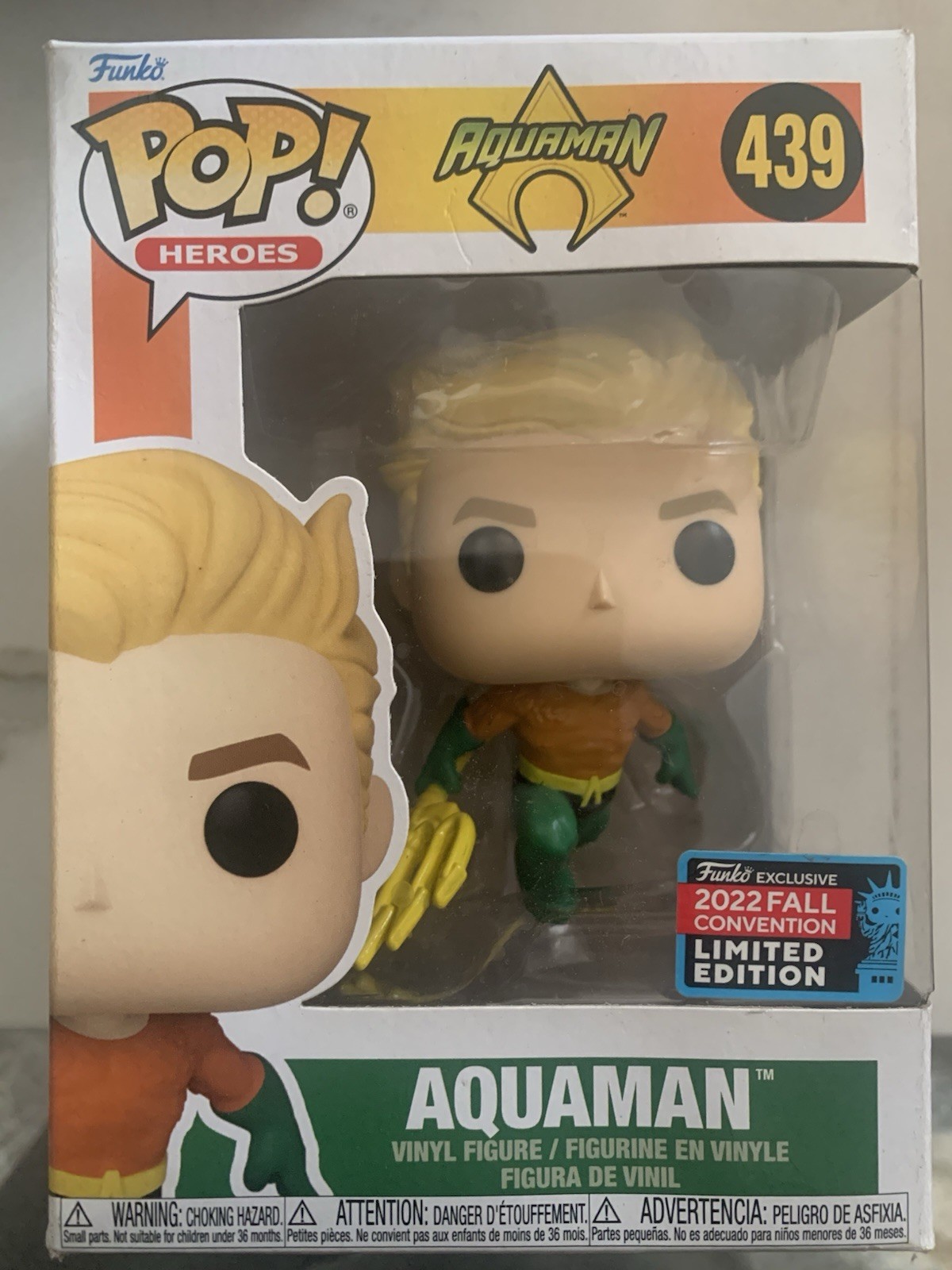 Funko Pop! Vinyl Aquaman #439 2022 Fall Convention Exclusive Figure
