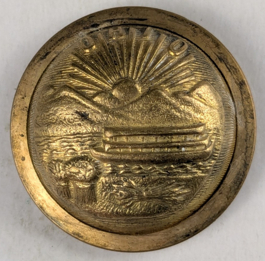Early - Ohio State Seal Officer Uniform Button - M2E