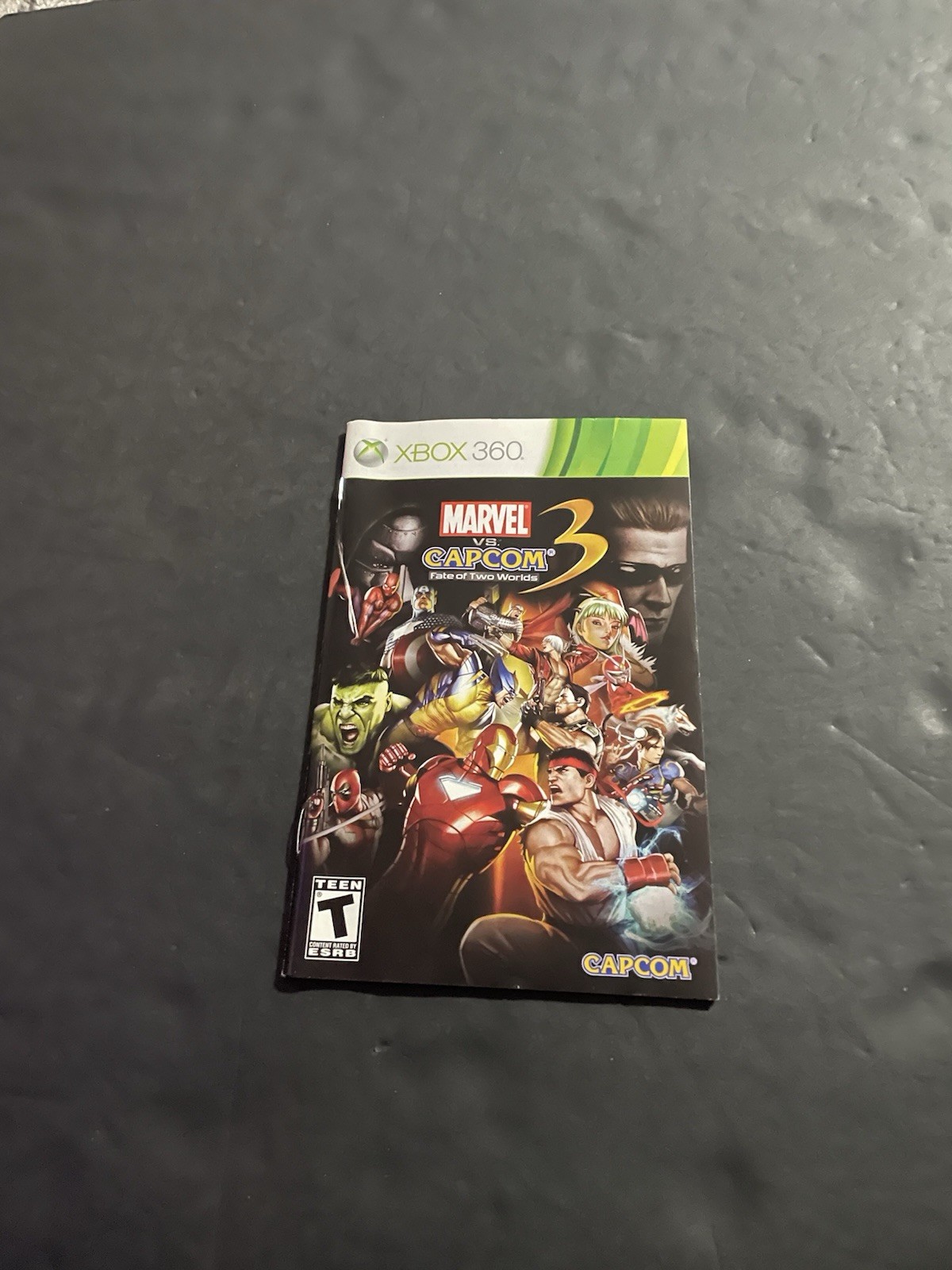 marvel vs capcom 3 Fate Of Two Worlds xbox 360 Manual Only