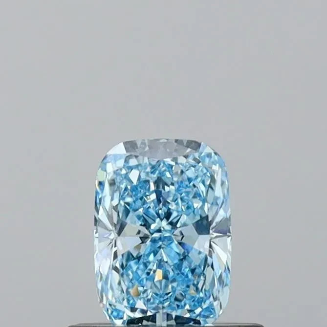 5.CT Natural Blue Color Diamond  Cushion Cut VVS1 D Grade 1 Free Gift Certified