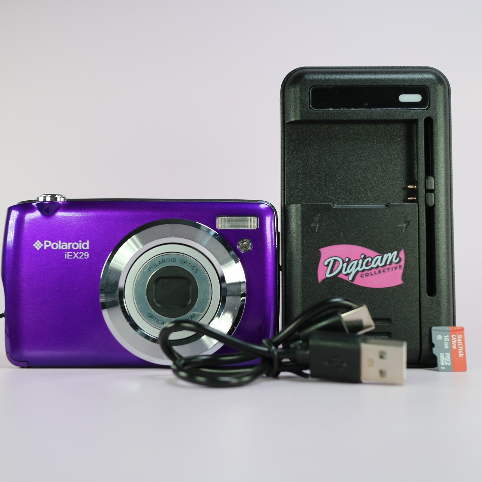 Polaroid Digital Camera iEX29 18.0MP Purple Tested