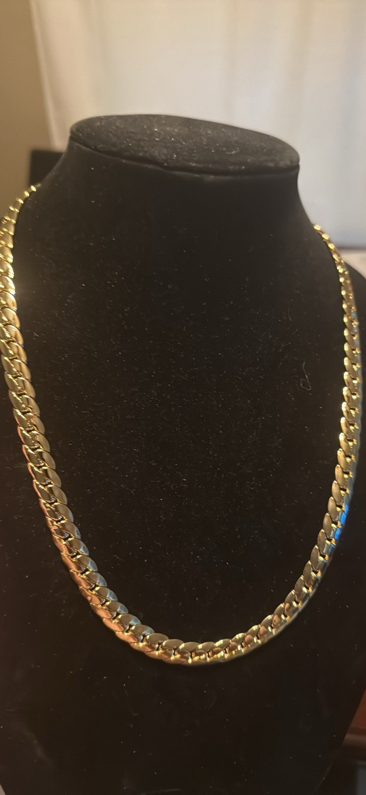 Gold Curb Link Chain 14k plated 