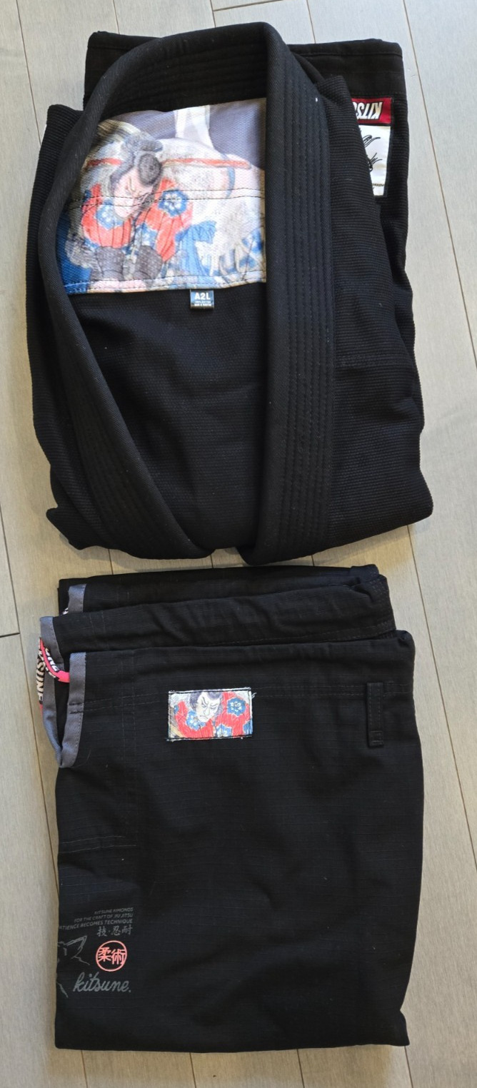 Kitsune Spectre Mens BJJ Gi - Black A2L