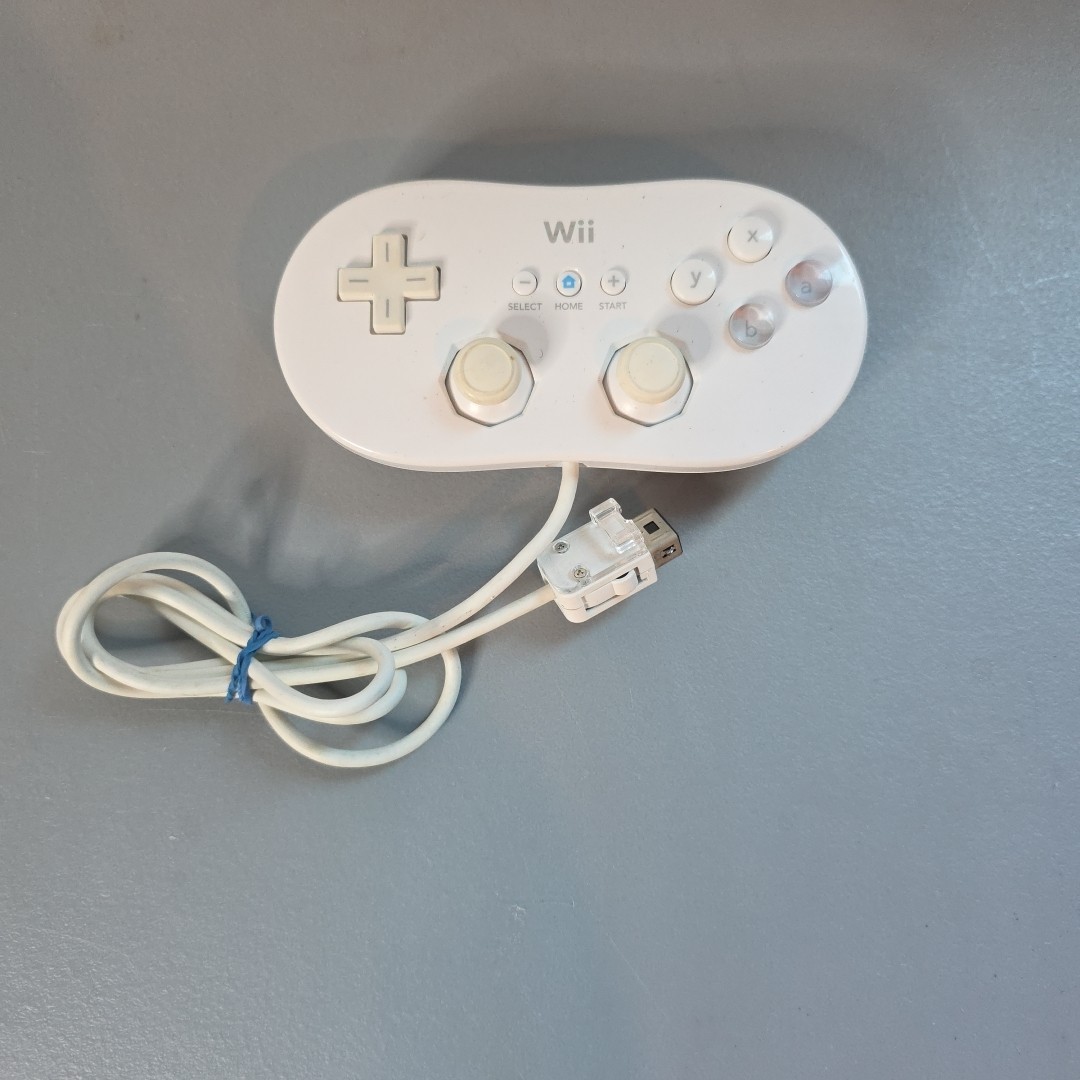 Nintendo Wii Classic Controller Gamepad White OEM - Tested
