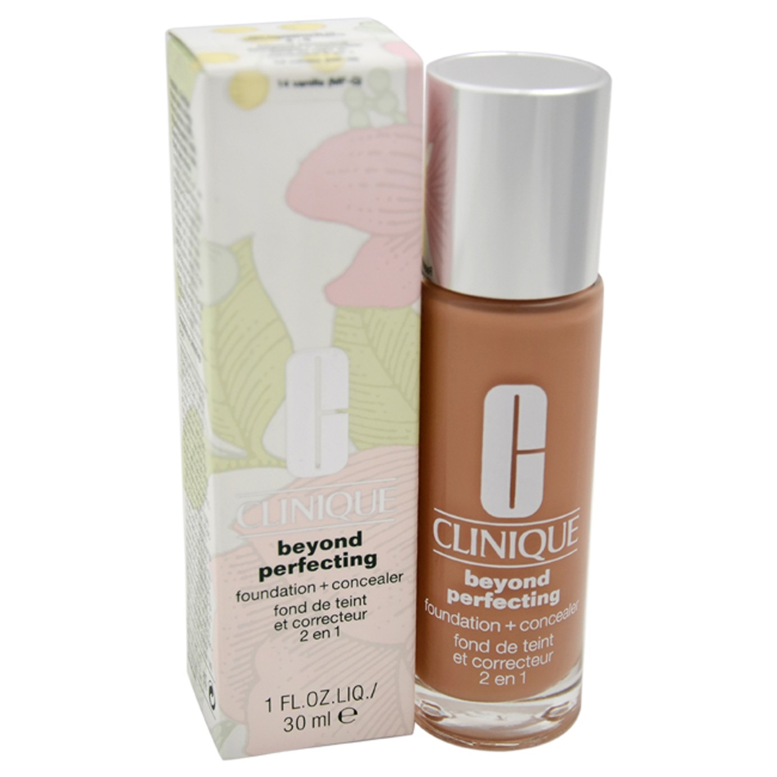 2 Pack Clinique Beyond Perfecting Foundation Plus Concealer-14 Vanilla MF-G-1 oz