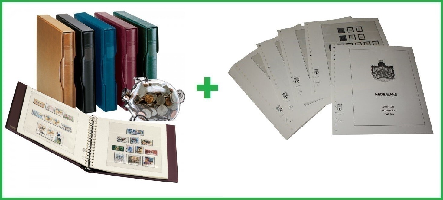 Lindner 190 1124V Kingdom Of The Netherlands Pre-Printed Album 1852 1944