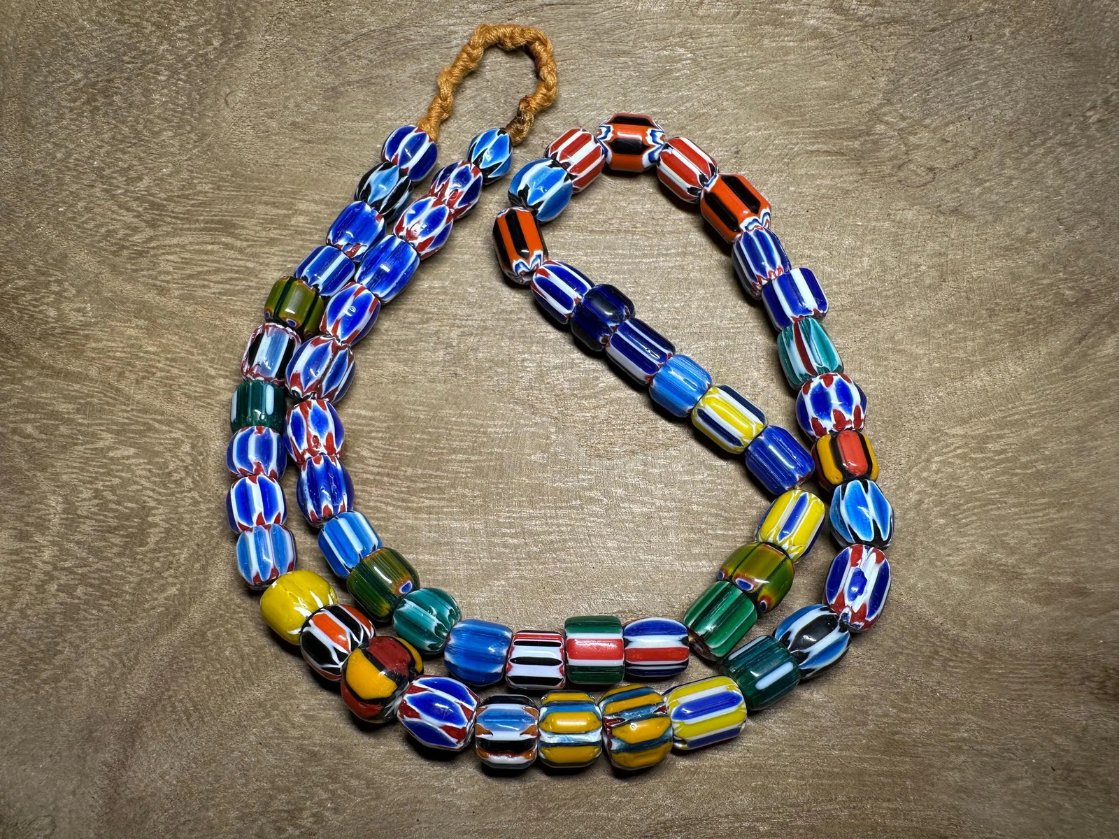 Rainbow Tribal Necklace | Authentic Nepalese Chevron Beads| Artisan Ethnic Jewe