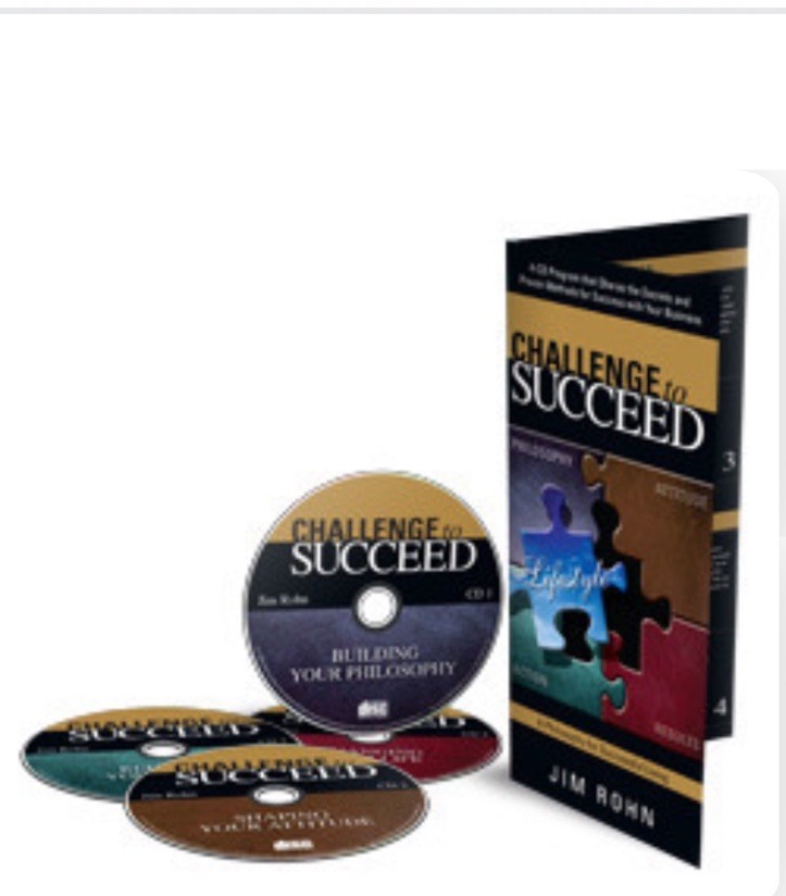 Jim Rohn Challenge to Succeed 4 Audio CD Set Personal Development Motivation