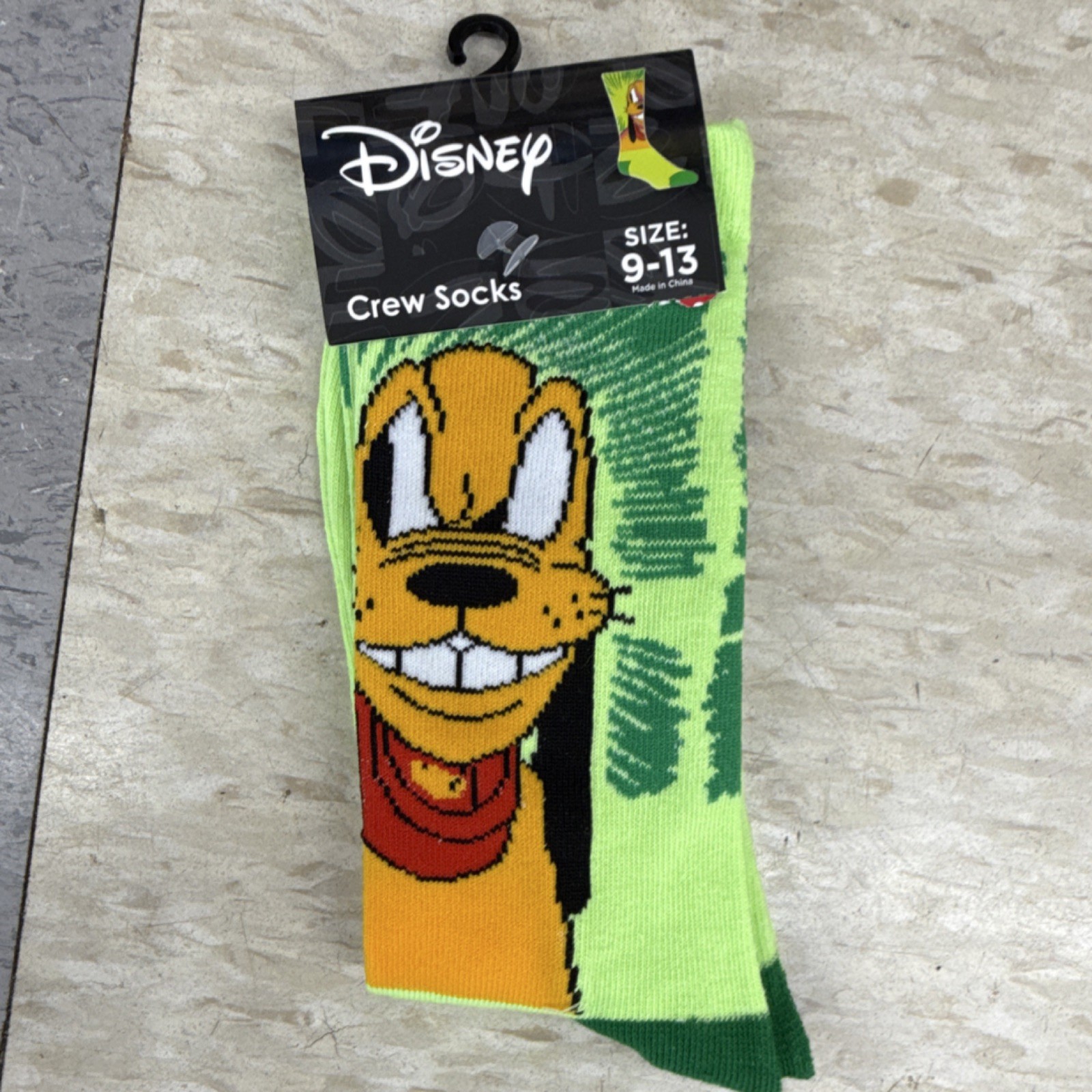 Disney Crew Socks Multicolor Size 9-13 Pluto Timon Maleficent