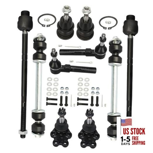 10pc Front Suspenson kit for Chevy GMC Silverado Sierra 1500 1999-2006 Upper & 